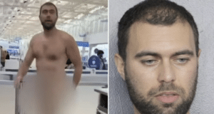 Martin Evtimov Florida man arrested walking through Ft Lauderdale airport drunk and naked